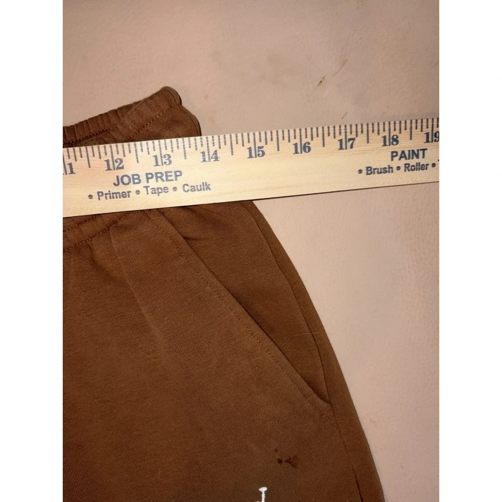 Nike Air Jordan Essential Fleece Mens Small Joggers Sweatpants Brown FJ7779-211